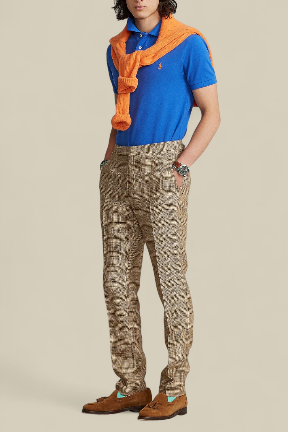 תמונת כל הלוק של חולצת פולו סלים פיט